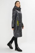 Оптом Куртка зимняя темно-серого цвета 72101TC в Челябинске, фото 3