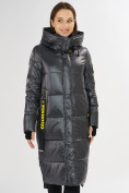 Оптом Куртка зимняя темно-серого цвета 72101TC в Екатеринбурге, фото 5