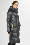Оптом Куртка зимняя темно-серого цвета 72101TC в Уфе, фото 7