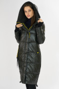 Оптом Куртка зимняя темно-зеленого цвета 72101TZ в Казани, фото 10