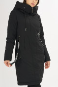Оптом Куртка зимняя черного цвета 72115Ch во Владивостоке, фото 5