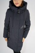 Оптом Куртка зимняя темно-серого цвета 72115TC в Казани, фото 12