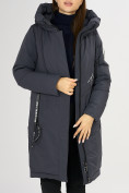 Оптом Куртка зимняя темно-серого цвета 72115TC в Казани, фото 14