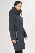 Оптом Куртка зимняя темно-серого цвета 72115TC в Казани, фото 7
