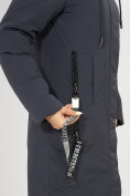 Оптом Куртка зимняя темно-серого цвета 72115TC в Казани, фото 8