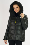 Оптом Куртка зимняя big size болотного цвета 72117Bt в Екатеринбурге, фото 11
