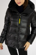 Оптом Куртка зимняя big size черного цвета 72117Ch в Казани, фото 10