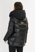 Оптом Куртка зимняя big size черного цвета 72117Ch в Казани, фото 14