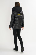 Оптом Куртка зимняя big size черного цвета 72117Ch в Екатеринбурге, фото 3