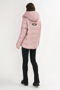 Оптом Куртка зимняя big size розового цвета 72117R в Екатеринбурге, фото 2