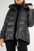 Оптом Куртка зимняя big size темно-серого цвета 72117TC в Казани, фото 10