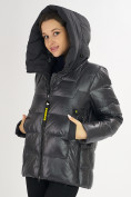 Оптом Куртка зимняя big size темно-серого цвета 72117TC, фото 7