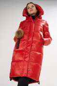 Оптом Куртка зимняя красного цвета 72168Kr, фото 9