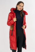 Оптом Куртка зимняя красного цвета 72168Kr, фото 12