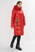Оптом Куртка зимняя красного цвета 72168Kr, фото 3