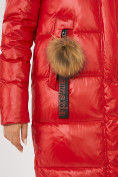 Оптом Куртка зимняя красного цвета 72168Kr, фото 7