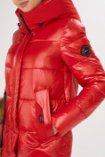 Оптом Куртка зимняя красного цвета 72168Kr, фото 8