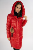 Оптом Куртка зимняя красного цвета 72168Kr в Екатеринбурге