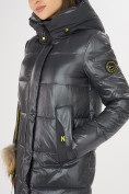 Оптом Куртка зимняя темно-серого цвета 72168TC в Казани, фото 10