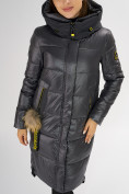 Оптом Куртка зимняя темно-серого цвета 72168TC в Казани, фото 13