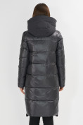 Оптом Куртка зимняя темно-серого цвета 72168TC в Казани, фото 8