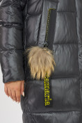 Оптом Куртка зимняя темно-серого цвета 72168TC в Казани, фото 9