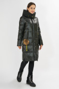 Оптом Куртка зимняя темно-зеленого цвета 72168TZ в Казани