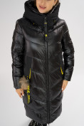 Оптом Куртка зимняя черного цвета 72169Ch в Казани, фото 10
