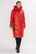 Оптом Куртка зимняя красного цвета 72169Kr