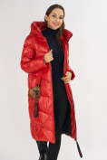 Оптом Куртка зимняя красного цвета 72169Kr, фото 11