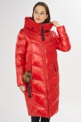 Оптом Куртка зимняя красного цвета 72169Kr, фото 4