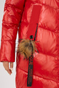 Оптом Куртка зимняя красного цвета 72169Kr, фото 5