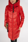 Оптом Куртка зимняя красного цвета 72169Kr, фото 8