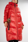 Оптом Куртка зимняя красного цвета 72169Kr, фото 10