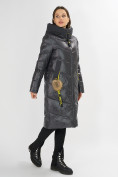 Оптом Куртка зимняя темно-серого цвета 72169TC в Екатеринбурге, фото 3