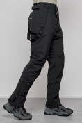 Оптом Полукомбинезон утепленный мужской зимний горнолыжный черного цвета 7217Ch в Уфе, фото 8