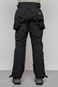 Оптом Полукомбинезон утепленный мужской зимний горнолыжный черного цвета 7217Ch в Сочи, фото 9