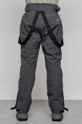 Оптом Полукомбинезон утепленный мужской зимний горнолыжный темно-серого цвета 7217TC, фото 9