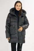 Оптом Куртка зимняя big size болотного цвета 72180Bt в Казани, фото 5