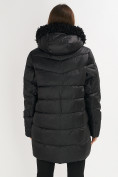 Оптом Куртка зимняя big size черного цвета 72180Ch в Казани, фото 6