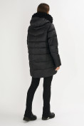 Оптом Куртка зимняя big size черного цвета 72180Ch в Казани, фото 7