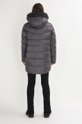 Оптом Куртка зимняя big size темно-серого цвета 72180TC, фото 4