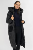 Оптом Куртка зимняя черного цвета 72185Ch в Казани, фото 12