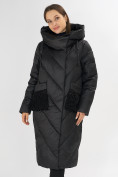 Оптом Куртка зимняя черного цвета 72185Ch в Казани, фото 4