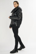 Оптом Куртка зимняя черного цвета 7223Ch в Казани, фото 2