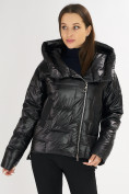 Оптом Куртка зимняя черного цвета 7223Ch в Казани, фото 6