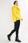 Оптом Куртка зимняя желтого цвета 7223J в Екатеринбурге, фото 5