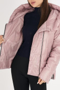 Оптом Куртка зимняя розового цвета 7223R, фото 15