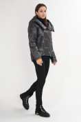 Оптом Куртка зимняя темно-серого цвета 7223TC, фото 4