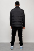 Оптом Куртка молодежная мужская весенняя 2024 года черного цвета 7305Ch в Тюмени, фото 4